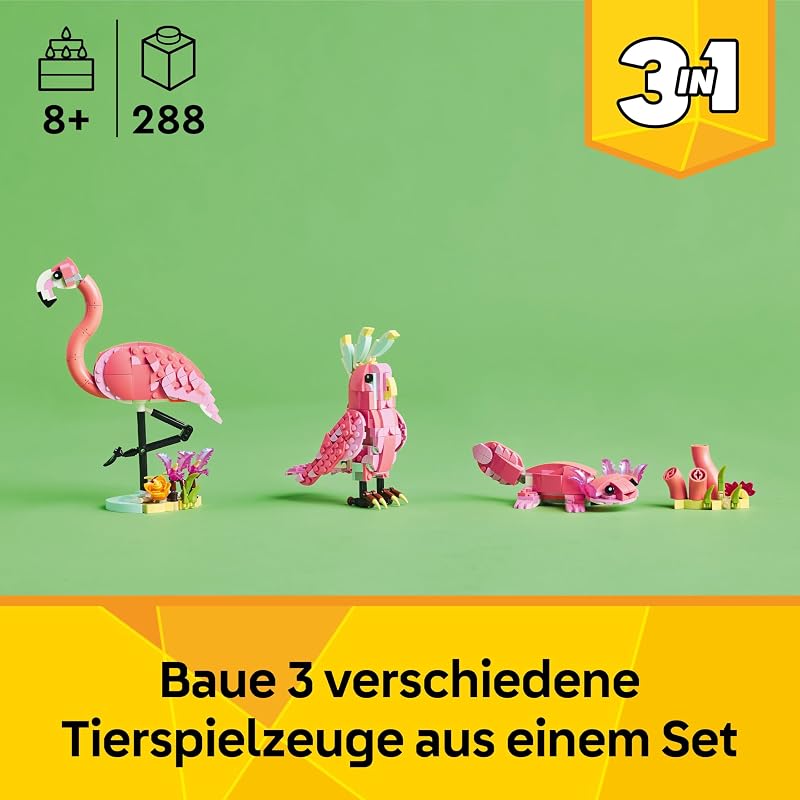 Creator 3in1 Wilde Tiere: Rosa Flamingo 31170 — Foto 2 von 8