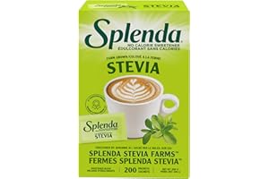 SPLENDA Stevia No Calorie Sweetener, Sugar Substitute Packets, 200 Count (Pack of 1)