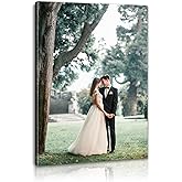 Lmfphog Personalized Pictures to Canvas for Wall 16x20 inches, Custom Canvas Prints with Your Photos for Family/Pet/Kid/Lovers, 16x20in