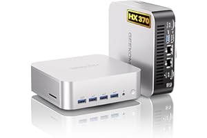 GEEKOM A9 Max AI Mini PC with AMD Ryzen AI 9 HX 370 (80 TOPS) | Radeon 890M, 32GB DDR5 RAM 1TB NVMe SSD, Mini Gaming PC Windows 11 Pro/WiFi 7/BT 5.4/8K Qual Display (HDMI 2.1/USB4/DP1.4)/2.5G Dual LAN