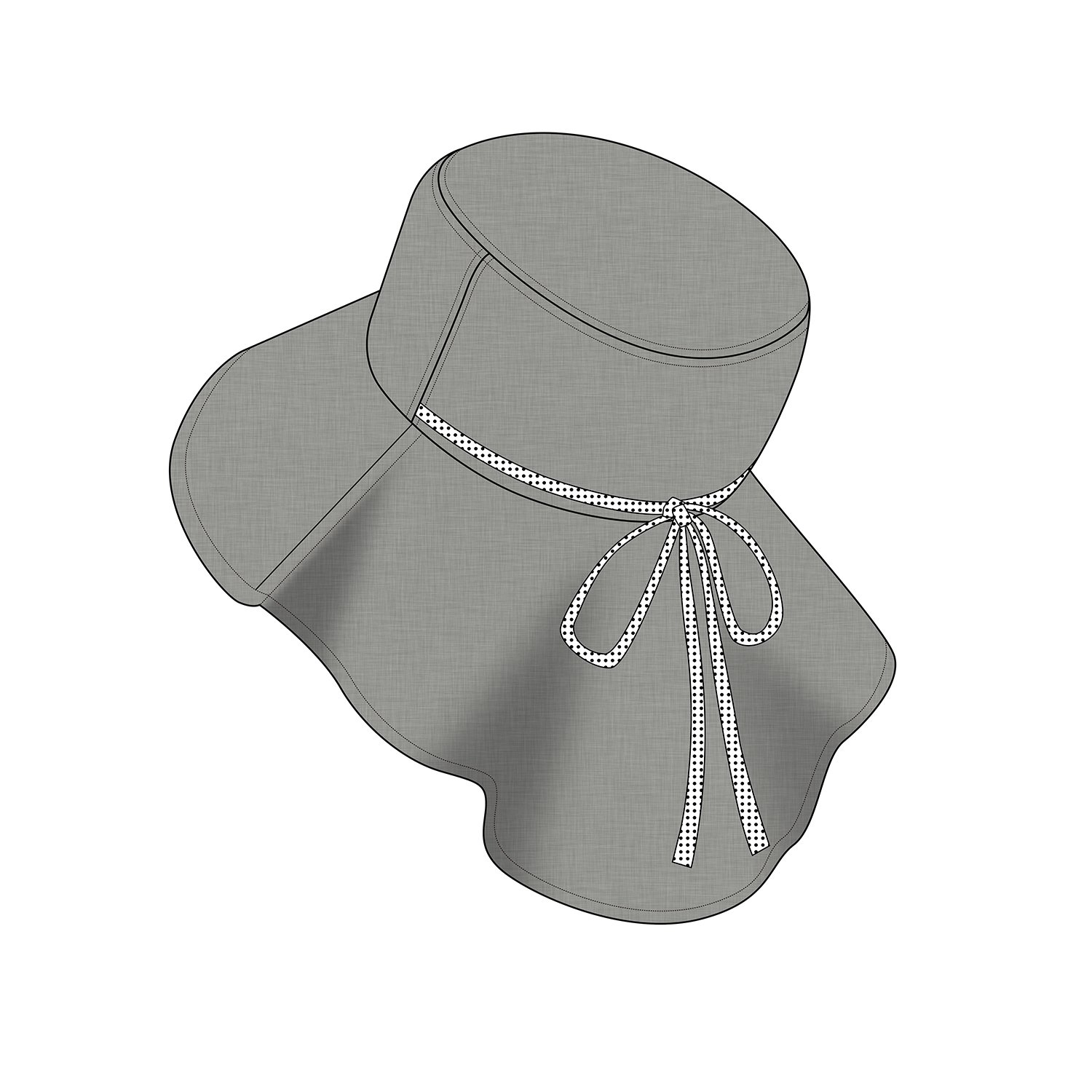 Womens Wide Brim Sun Protection Hat w/Flap Neck Cover for Summer Safari Hiking