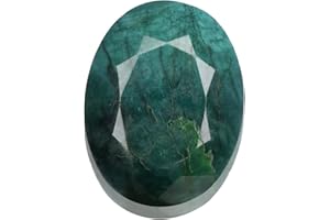 GEMHUB A Grade Green Emerald Stone 228.50 Carat Natural Green Emerald, Oval Faceted Cut Loose Gemstone for Someone Special EU-678