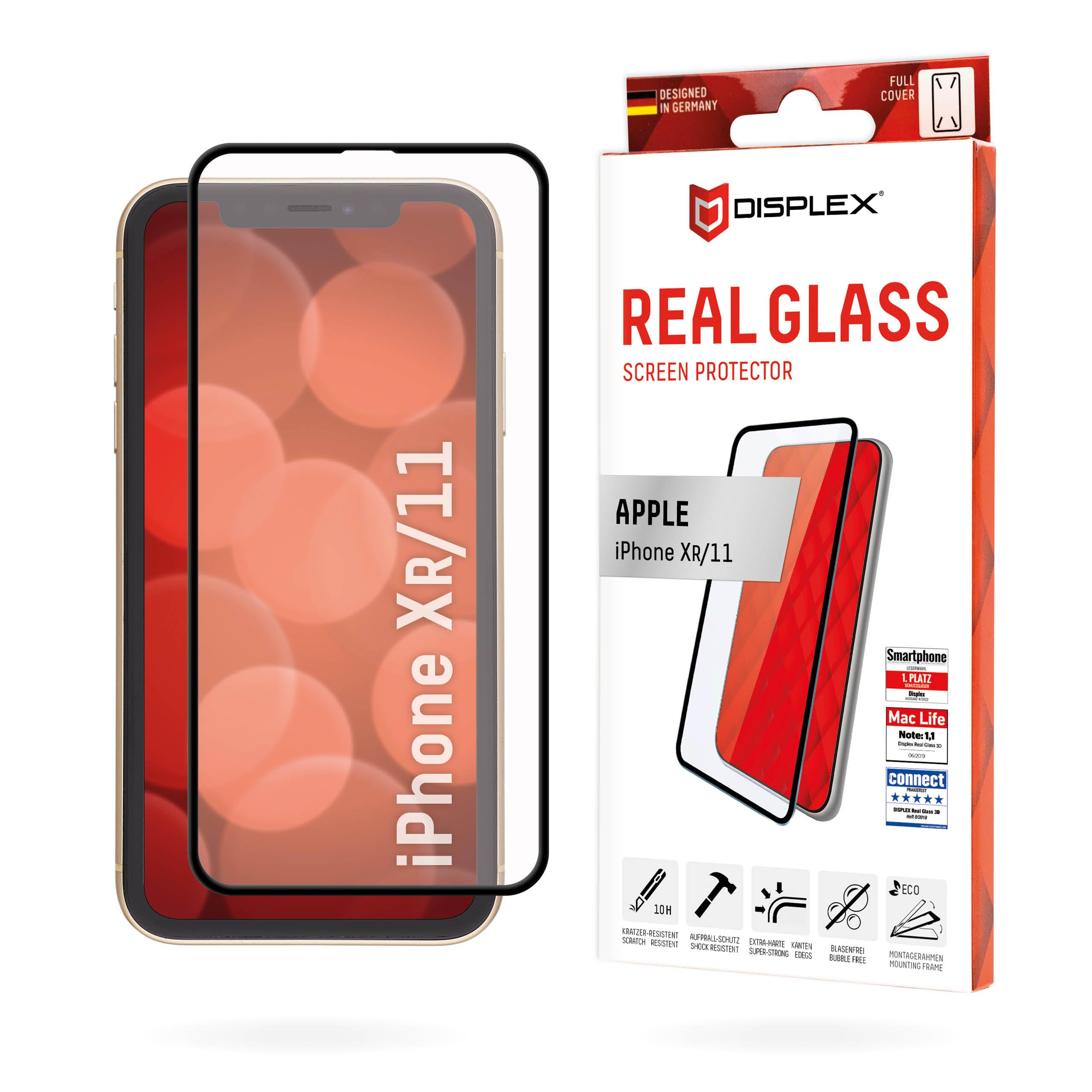 Displex 1144 Real Glass 3D Screen Protector for iPhone 11, transparent