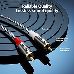 Japuda USB C to 2RCA Audio Cable Type C to 2RCA