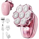 Electric Razors for Women Legs, 5-in-1 Electric Shaver for Women & Body Shaver, Waterproof Wet/Dry 7-Blade Women’s Electric Shaver with Womens Facial Hair Shaver for Lady Face Underarms Public
