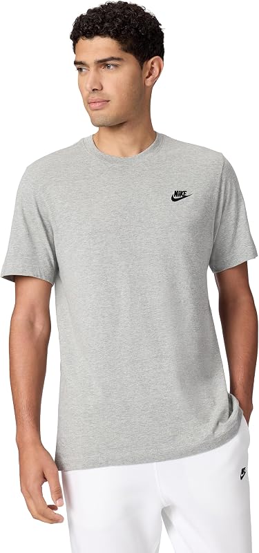 M Nsw Club Tee Maglietta, Dk Grey Heather Black, M Uomo