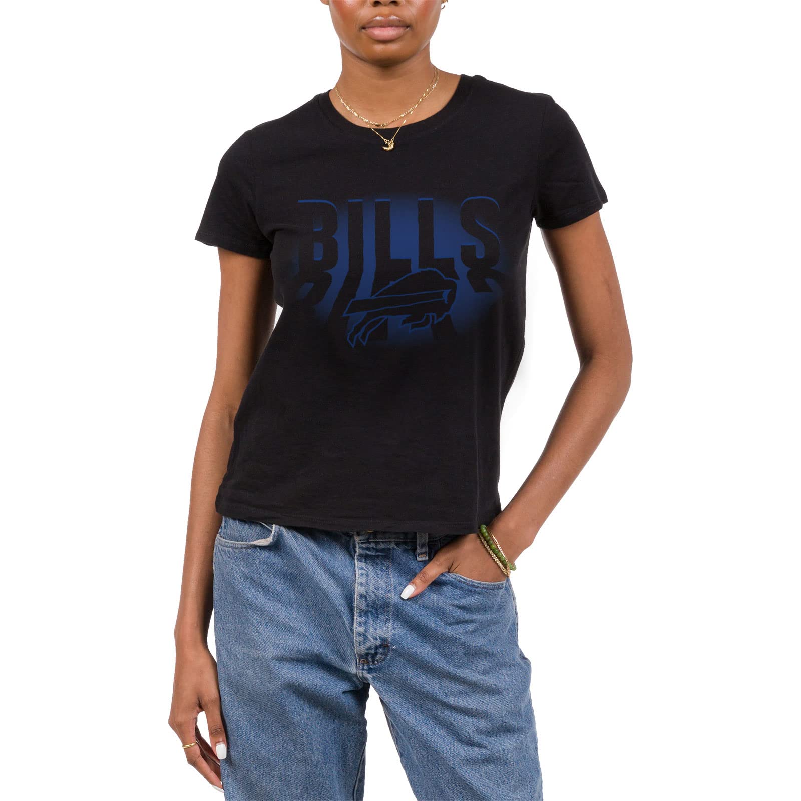 Junk Food Clothing x NFL - Buffalo Bills - Team Spotlight - Women's Short Sleeve Fan T-Shirt - Size Small Image