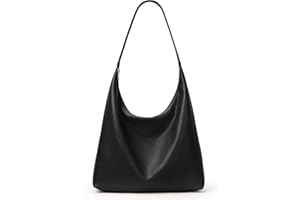 KALIDI Casual Tote Bag Vegan Leather Hobo Zipper Work Bag Weekender Shoulder for Women Shoulder Travel Purse