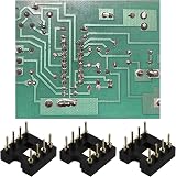 Be In Your Mind 20Pcs Gold Plated 8 Pin DIP IC Socket 2.54mm Pitch OP-AMP view 3