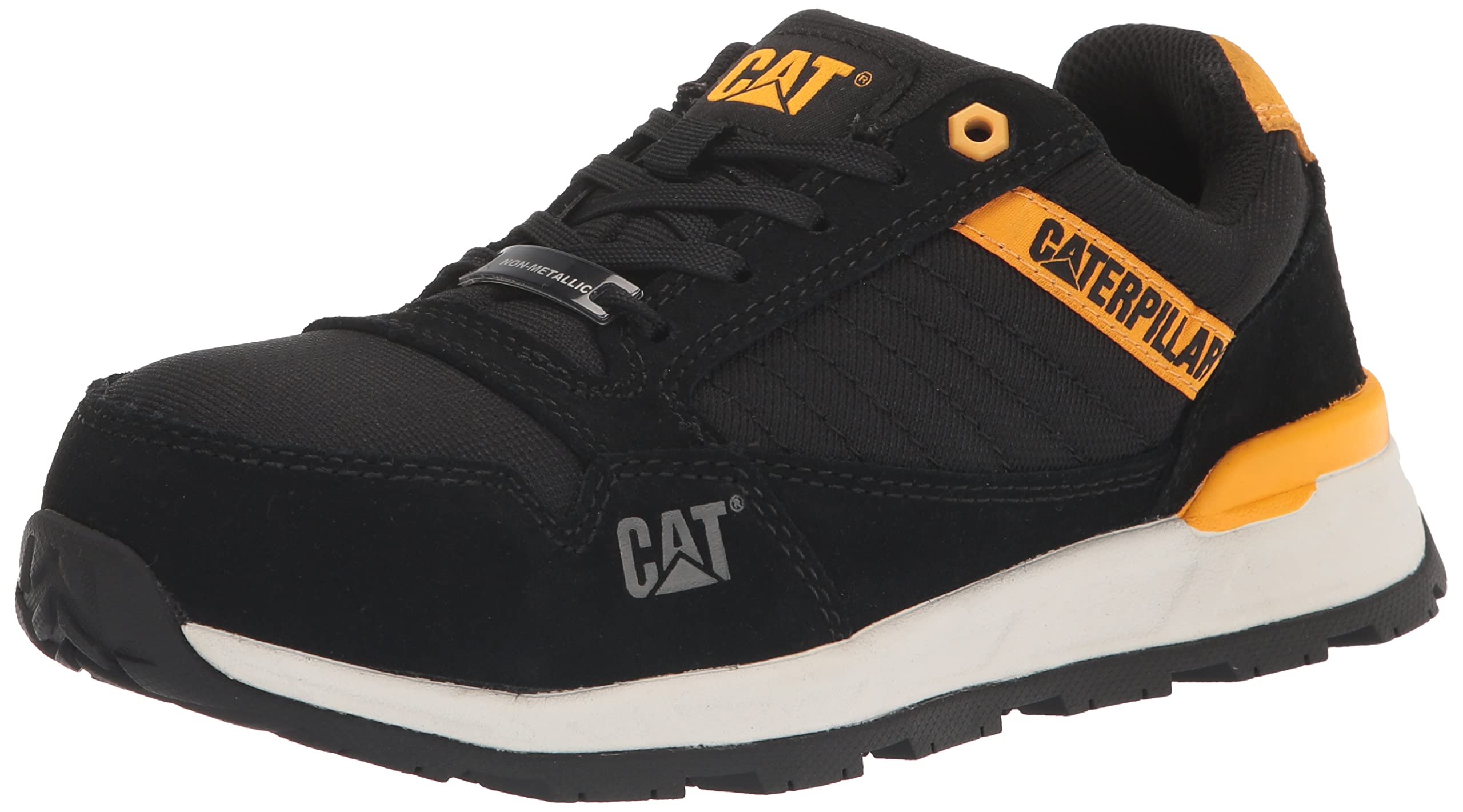Photo 1 of Cat Footwear Women's Venward Composite Toe Industrial Shoe, Black/CAT Yellow, 7.5