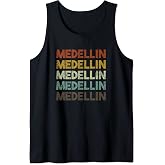 Vintage Medellin Colombia Retro Design Tank Top