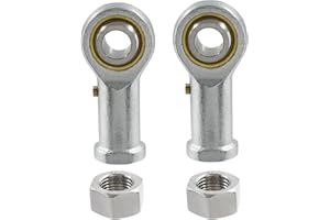 Biaungdo 2 Pcs 304 Stainless Steel PHSB8 Rod End Bearing, 1/2 x 1/2-20 Female Right Hand Heim Joint Rod End Bearing with Jam Nut