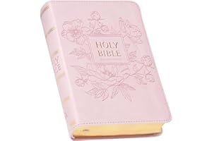 KJV Holy Bible, Compact Large Print Faux Leather Red Letter Edition Ribbon Marker, King James Version, Ballet Pink (KJV Compact LP Editions)
