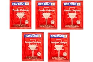 North Mountain Supply-RS-PC-5 Red Star Premier Classique Wine Yeast - Pack of 5 - With North Mountain Supply Freshness Guarantee