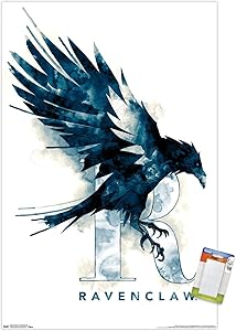 Trends International Wizarding World: Harry Potter-Ravenclaw Illustrated House Logo Wall Poster, 22.375