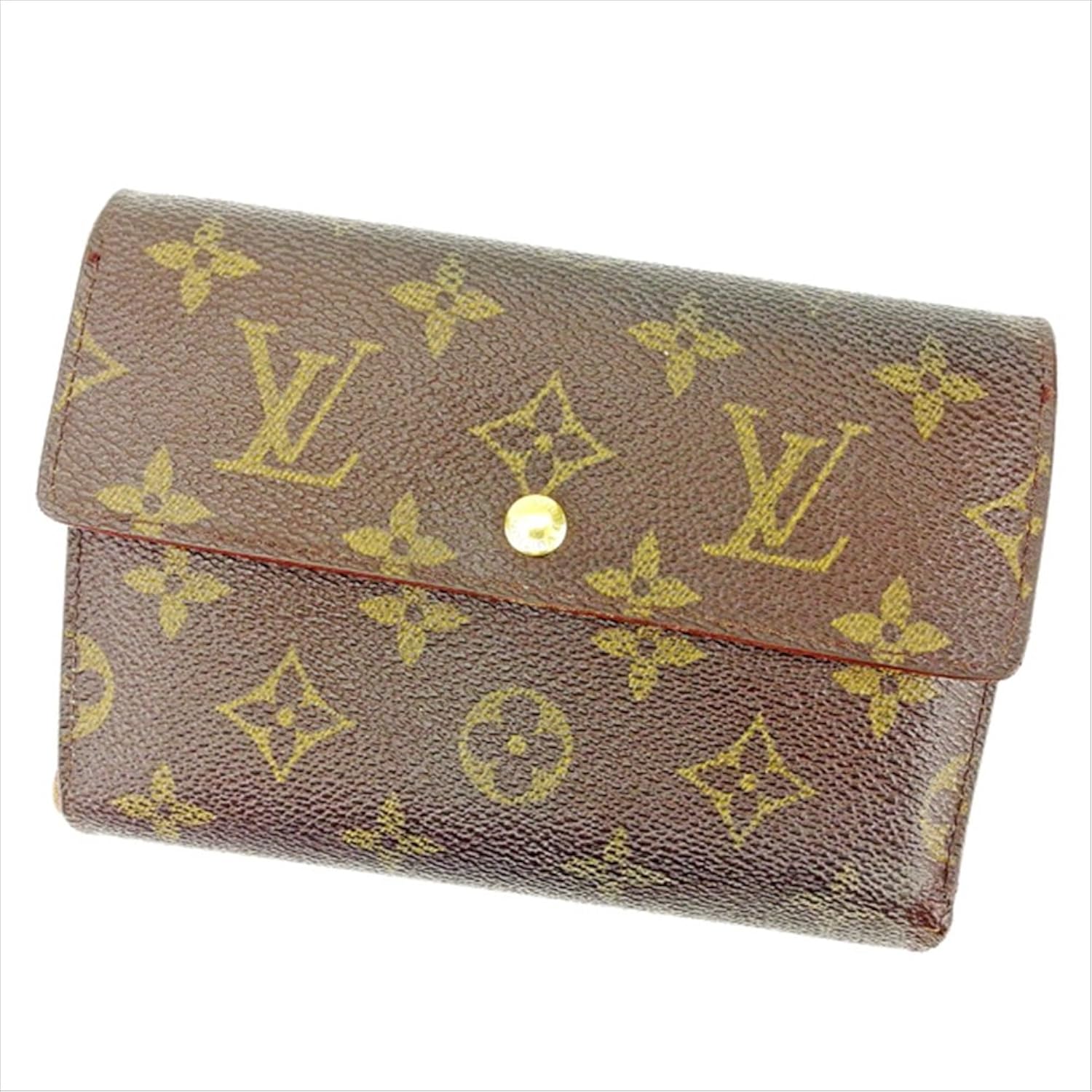 無料長期保証 ルイ ヴィトン Louis Vuitton 三つ折り財布 財布 小切手ケース チケットケース ユニセックス ポルトトレゾールシェキエ M610 モノグラム 中古 B907 B072jf3ykk 172 11 30 108 81