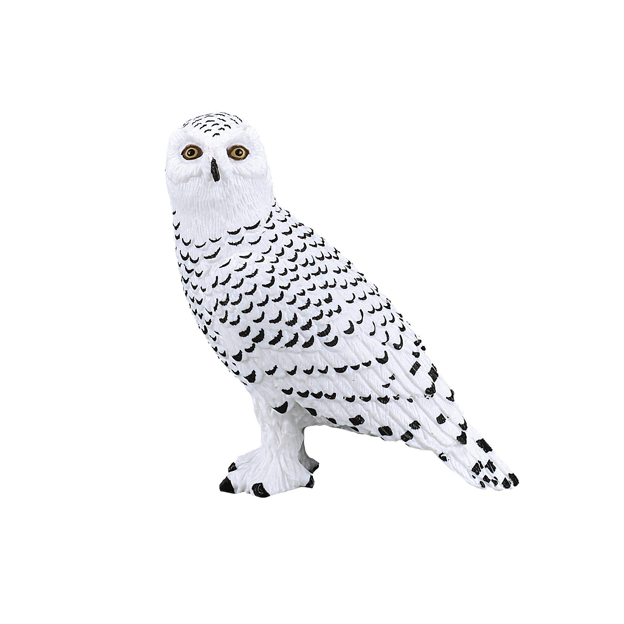 MOJO Snowy Owl Wildlife Woodland Bird Animal Model Toy Figure