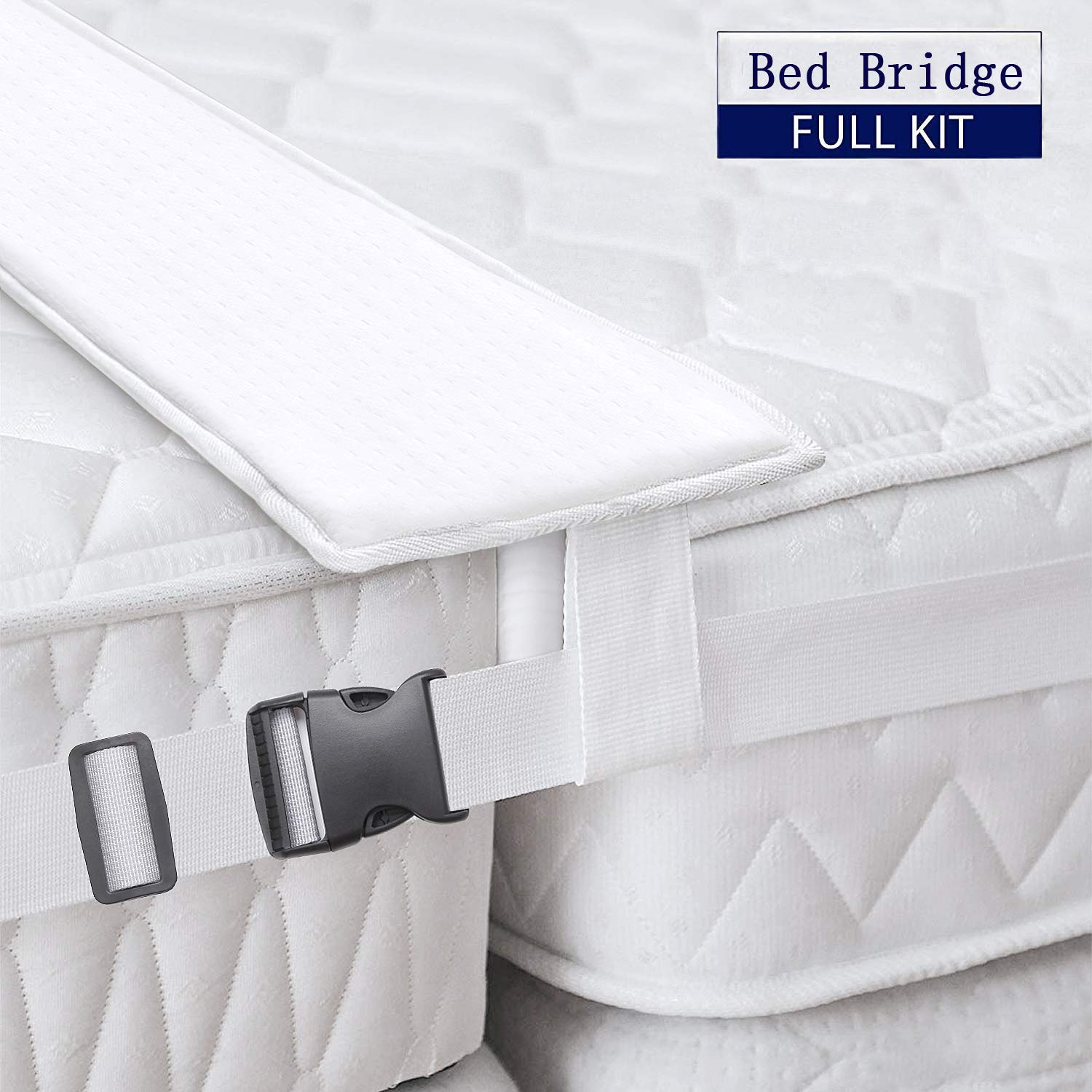 Bed Bridge Twin to King Converter Kit - Bed Connector for Two Single mattresses, Twin Bed Connector King Maker & Connector Strap for Guests Stayover & ... Bed Bridge Twin to King Converter Kit - Bed Connector for Two Single mattresses, Twin Bed Connector King Maker & Connector Strap for Guests Stayover & ...