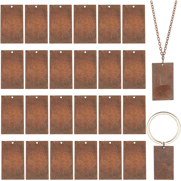 Encanto De Etiqueta De Estampado En Blanco, Latón, No Es Una Piedra