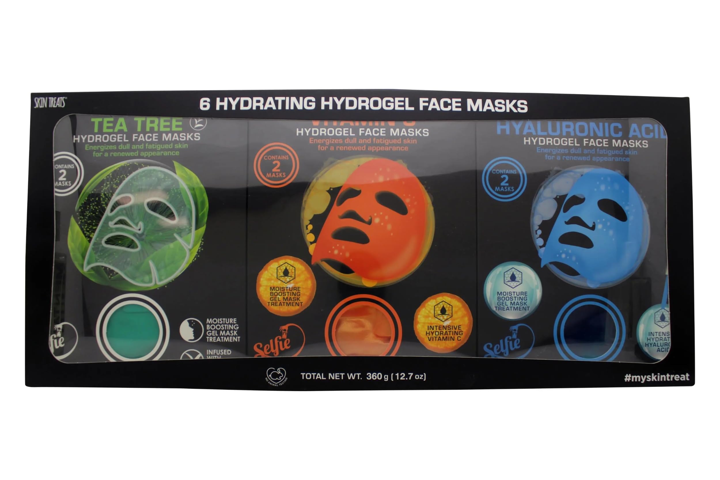 Skin Treats Hydrogel Face Masks Gift Set - 6 x 60g Pack