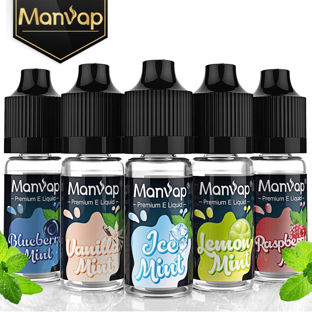 Manvap® Fruit Mint E Liquid Vape Liquid 5 Pack Electronic Liquid E