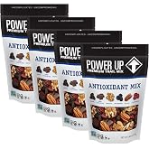 Power Up Antioxidant Trail Mix By Gourmet Nut, Dried Fruit &amp; Nuts Mix, Raisins Dark Chocolate Walnuts Blueberries Pecans &amp; Cranberries - Keto &amp; Paleo Non GMO Vegan Gluten Free, 8oz Bags (Pack of 4)