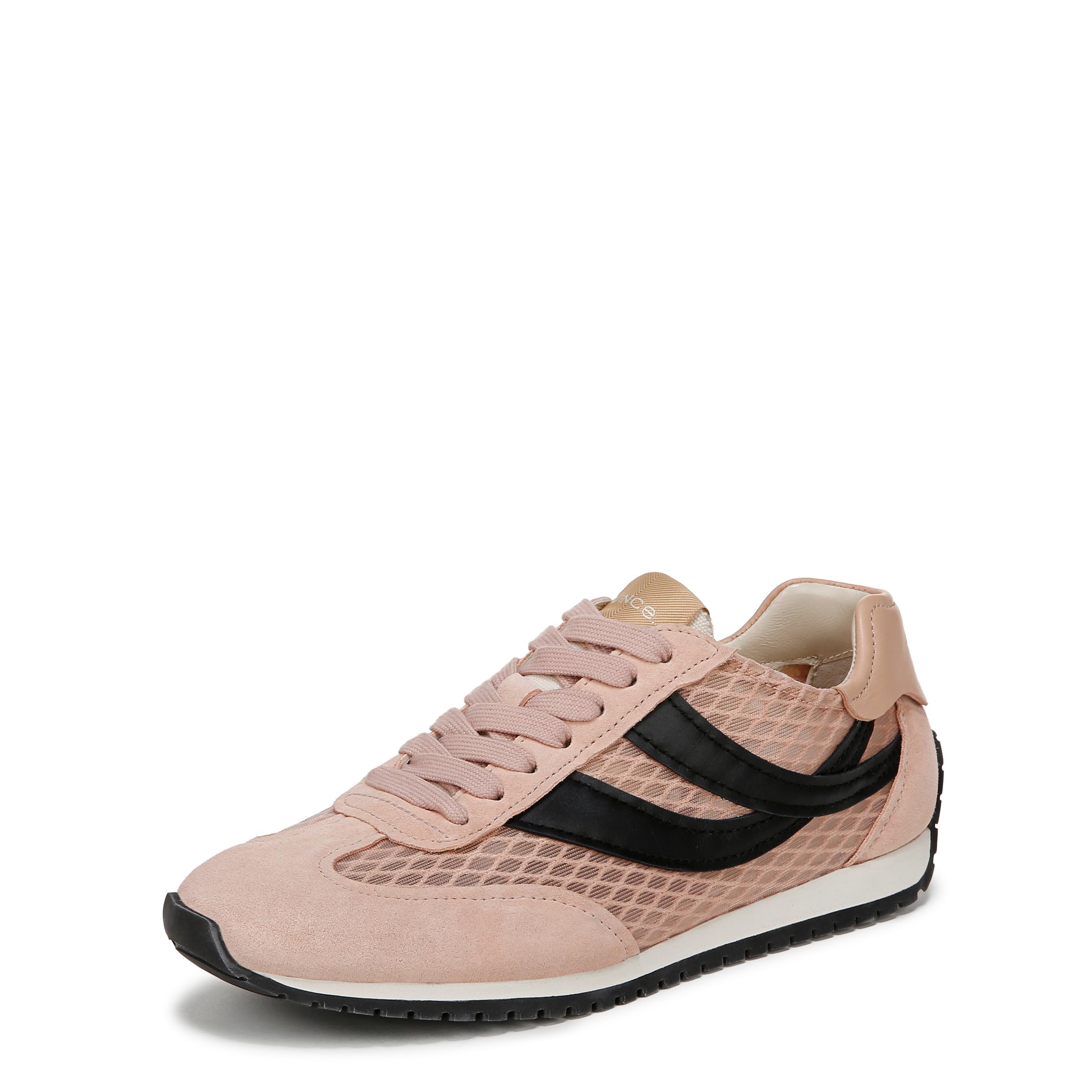 Vince Womens Oasis Runner Sneaker Lotus Blush/Black Leather 9.5 M