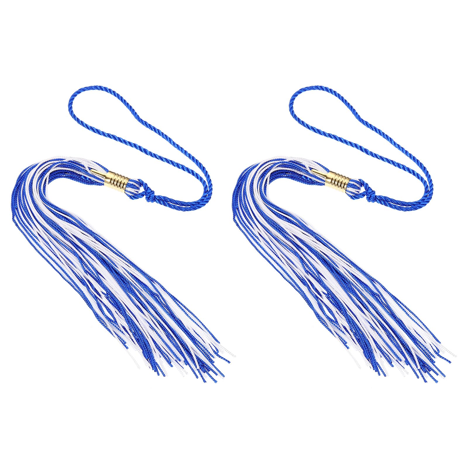 PATIKIL Tassel Graduation, 2 Pcs Graduation Cap Tassel for Graduation Cap Decorate Tassel Charm for Graduation Party Ceremonies Souvenir, Blue White