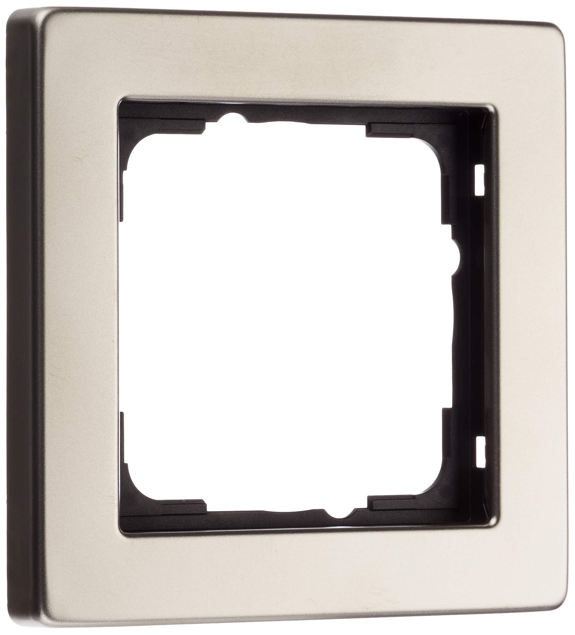 'Gira E2 021133 Cover Frame 1 Compartment, Stainless Steel