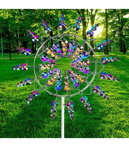 Jaws Disaster Whirligig - Funny Shark Yard Art Wind Spinner, Garden Decor 13.8" Size-730897