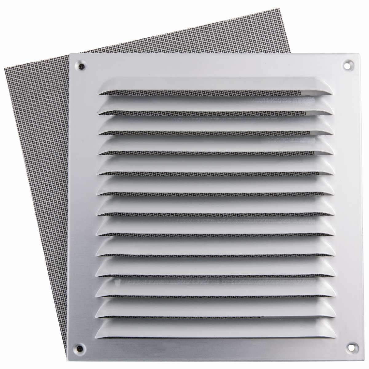 Upmann 54602 Weather Protection Grille 200 x 200 Anodised Aluminium with Fly Protection