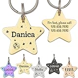 Anavia Starry Sky Theme Pet ID Tags in Half Moon