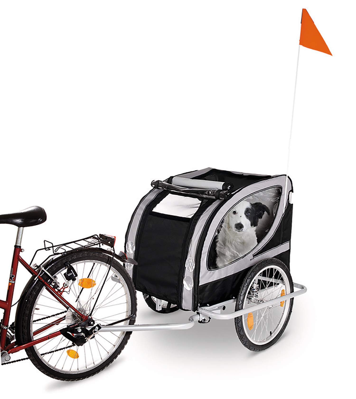 Karlie Flamingo 1030655 Doggy Liner Paris De Luxe Teflon, 136 x 93 x 92 cm , grey / black