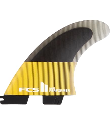 Amazon.com : FCS II Carver Neo Glass Eco Tri Fins : Sports