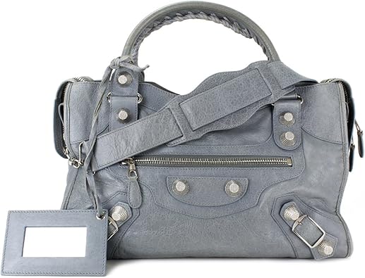 Amazon バレンシアガ ジャイアントシティ ２way ショルダー バッグ レザー グレー シルバー金具 Balenciaga 中古 メンズ レディース 記念日 美品 良品 中古 中古品 銀座パリス シューズ バッグ