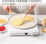 SENSARTE Nonstick Pancake Pan 26cm with Spreader Induction Compatible Ceramic view 2