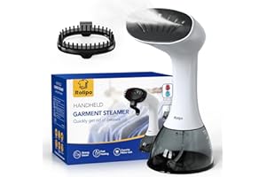 Rolipo Steamer for Clothes 1350W, Clothes Steamer for Home, Office, Travel, Upgraded 400ML Large Capacity Water Tank, Wrinkle Remover