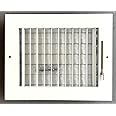 8" x 6" Adjustable Blade Sidewall Ceiling Register Vent Cover Diffuser Heavy Duty Stamped Steel (Outside Dimension 10" x 8")