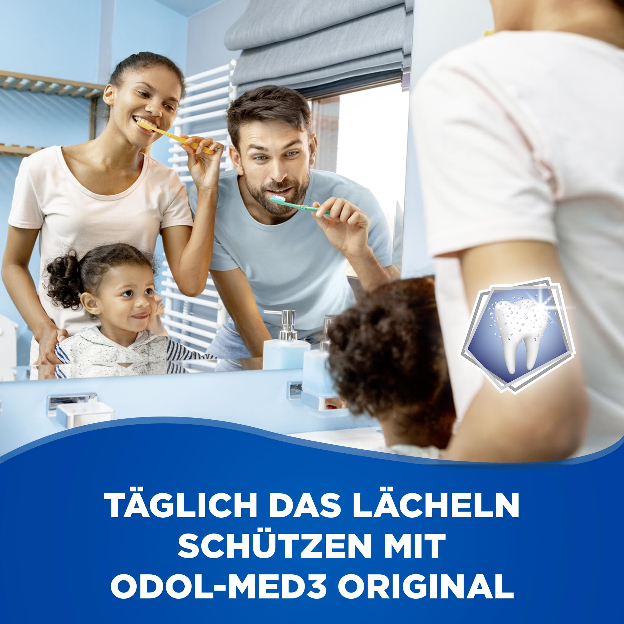 Zahncreme - Odol-med3 Original, Zahnpasta mit 3in1 Schutz für starke Zähne, gesundes Zahnfleisch** und frischen Atem, 75 ml 4