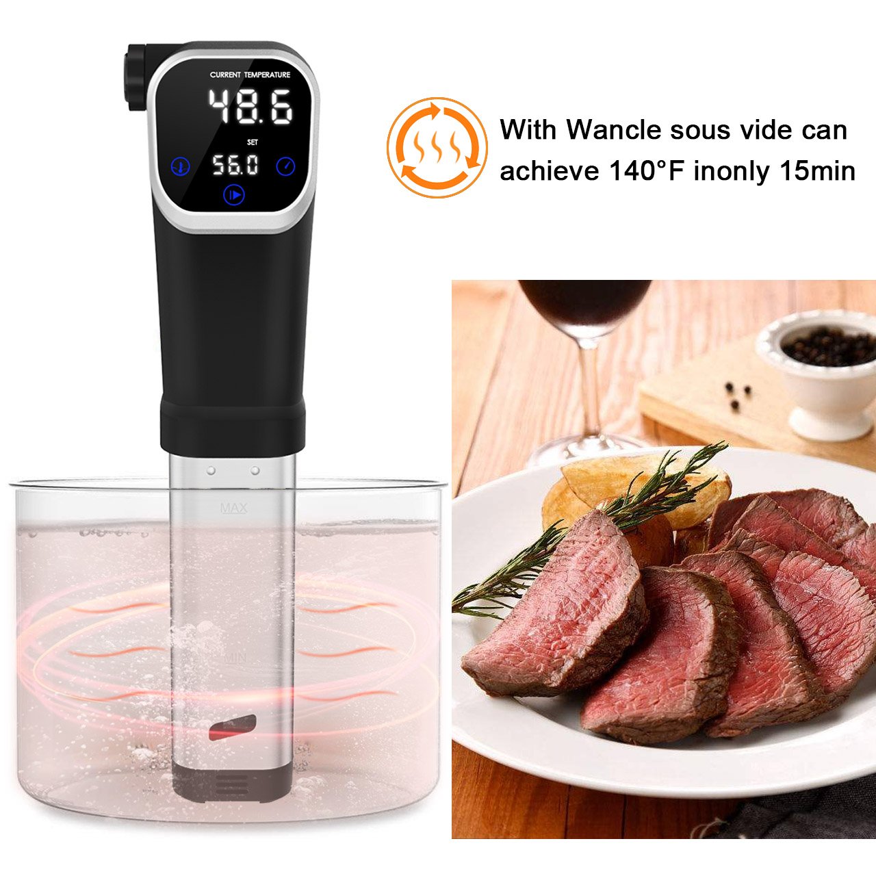 XProject Sous Vide Precision Cooker,Thermal Immersion Circulator with