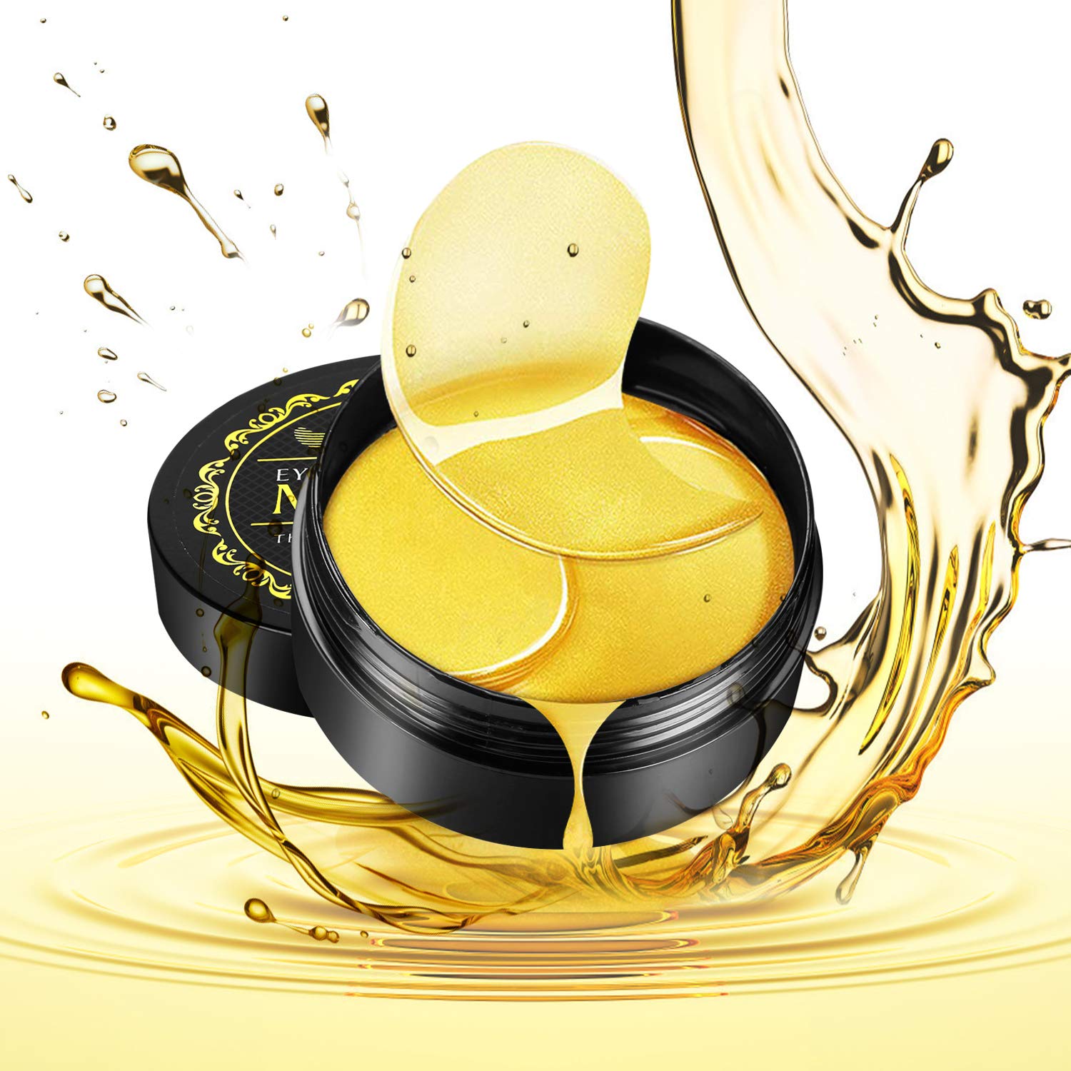 Gold Eye Mask, POSTA 60 PCS Eye Treatment Mask With Collagen, Under Eye Mask Treatment for Puffy Eyes, Dark Circles Corrector, Used for Eye Bags, Anti Aging Patches Luxury Gift for Women and Men : Beauty