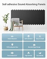 Soundsbay Acoustic Panels Self-Adhesive 18 Pack 30x30x0.9cm High Density view 2