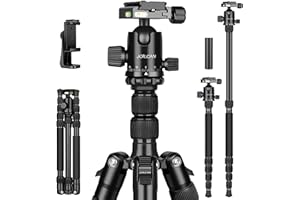 VICTIV 80/85 inches Heavy Duty Tripod for Camera and Phone, 85" Camera Monopod Tripods, DSLR Binoculars Spotting Scope Camcorders Video Tripod Stand, 360 Degree Ball Head, 35 lbs Loads