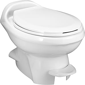 Aqua-Magic Style Plus RV Toilet / Low Profile / White - Thetford 34433