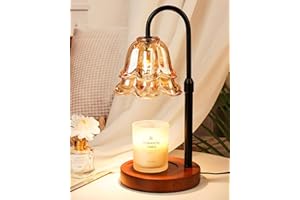 Funistree Candle Warmer Lamp with Timer & Dimmer, Adjustable Height, House Warming Birthday Gifts for Women Mom, Flower Candl