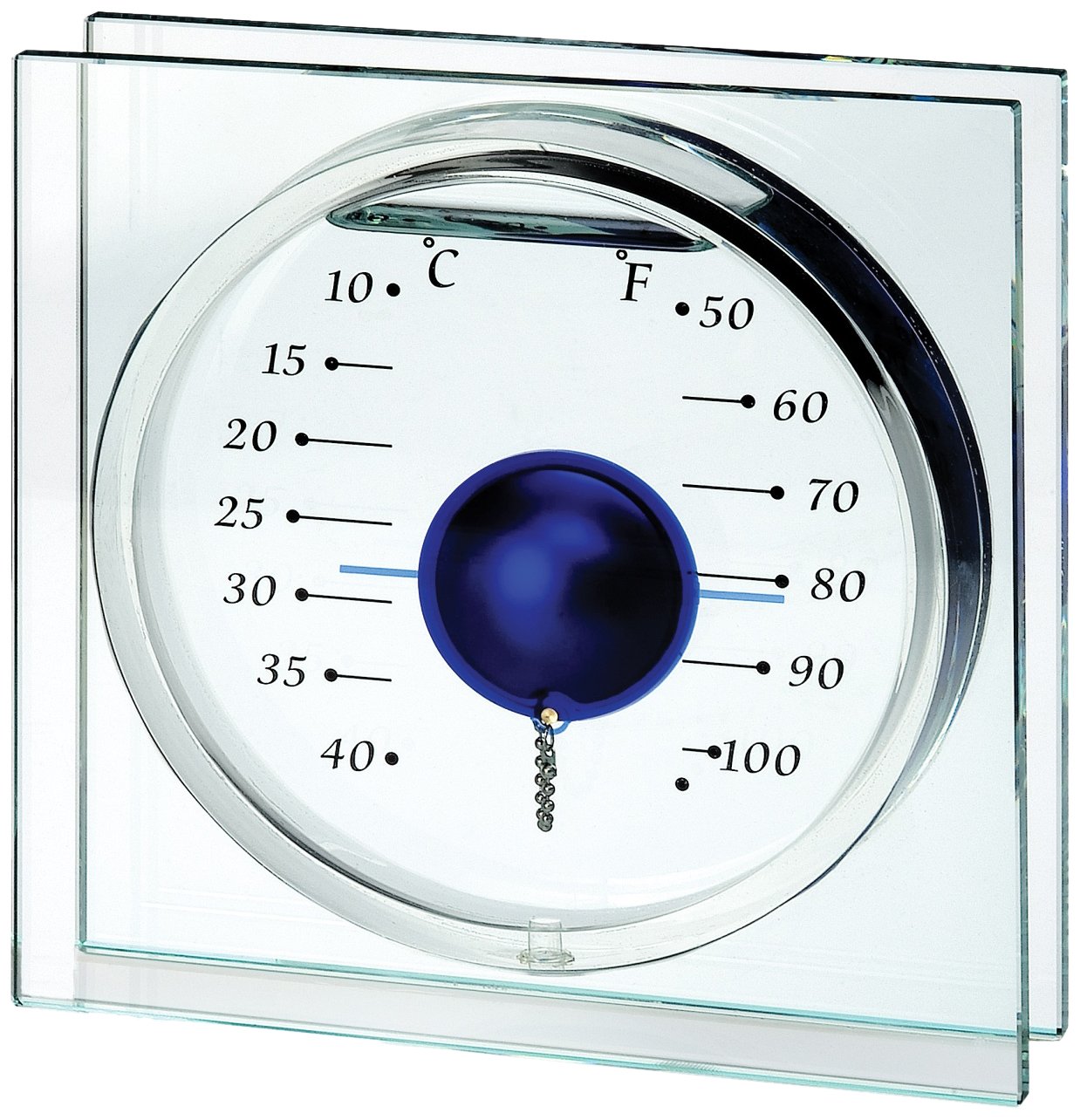 Koch Magic Ball 10211 Decorative Temperature Thermometer Blue