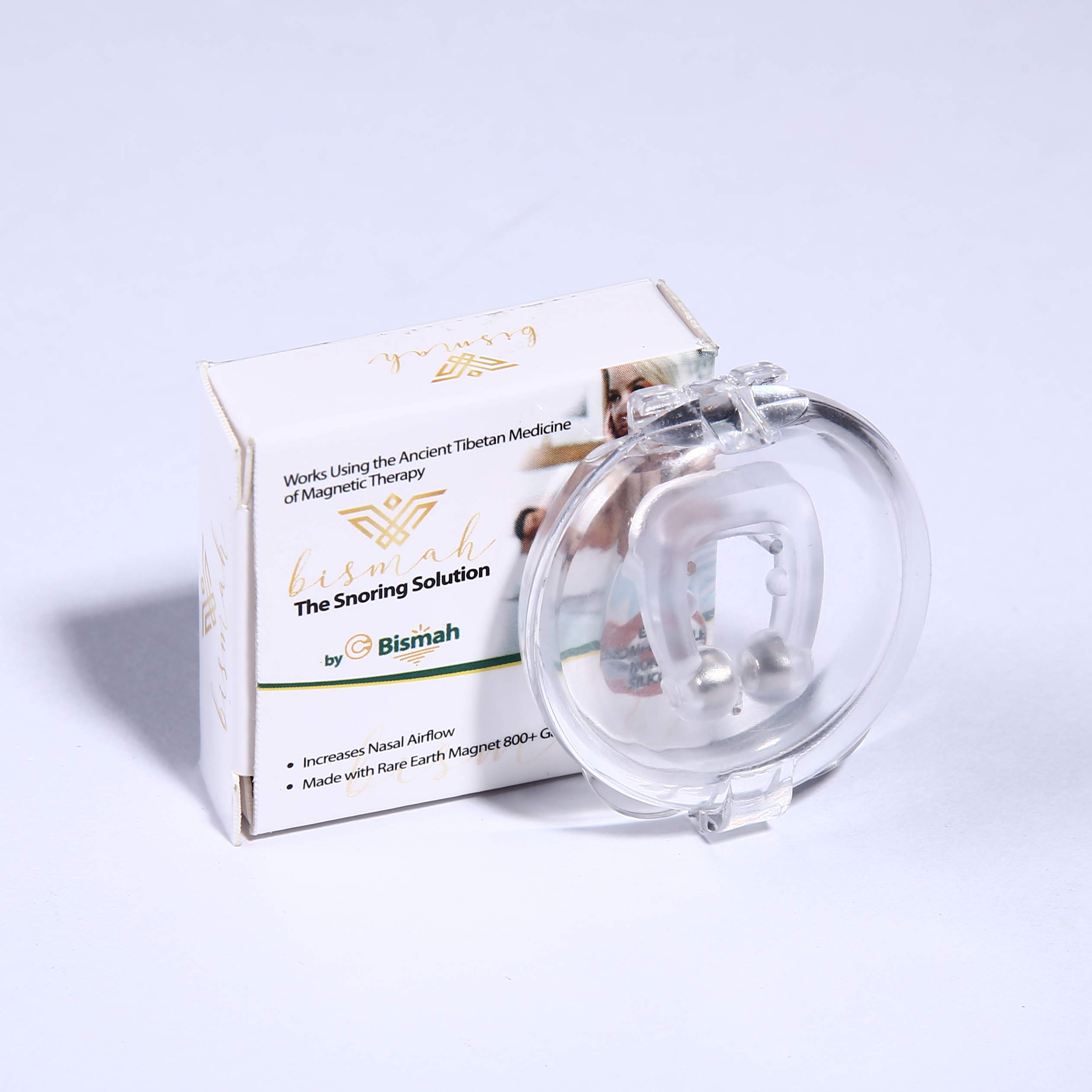 Bismah, 2 Pack Anti Snore Clip Snoring Solution Nose Vent, Ease Breathing & Sleep Aid Devices, Snore Stopper, Snoring Relief with Magnets for Comfortable Sleep.