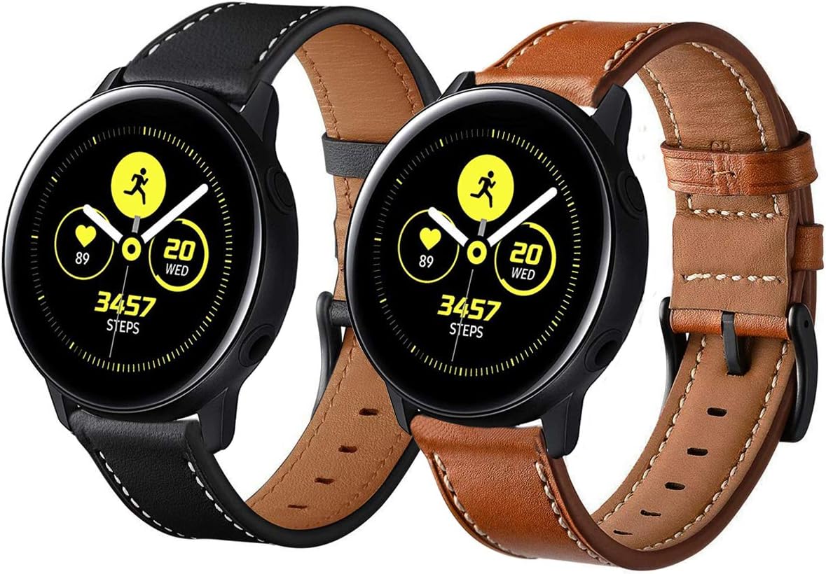 Amazfit Bip Bands,ViCRiOR Leather Bracelet Wrist Watch Band Strap Replacement for Amazfit Bip