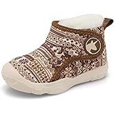 LeIsfIt Toddler Boots Girls Boys Wide Winter Boots Cozy Fleece Winter Shoes Indoor Outdoor Warm Shoes