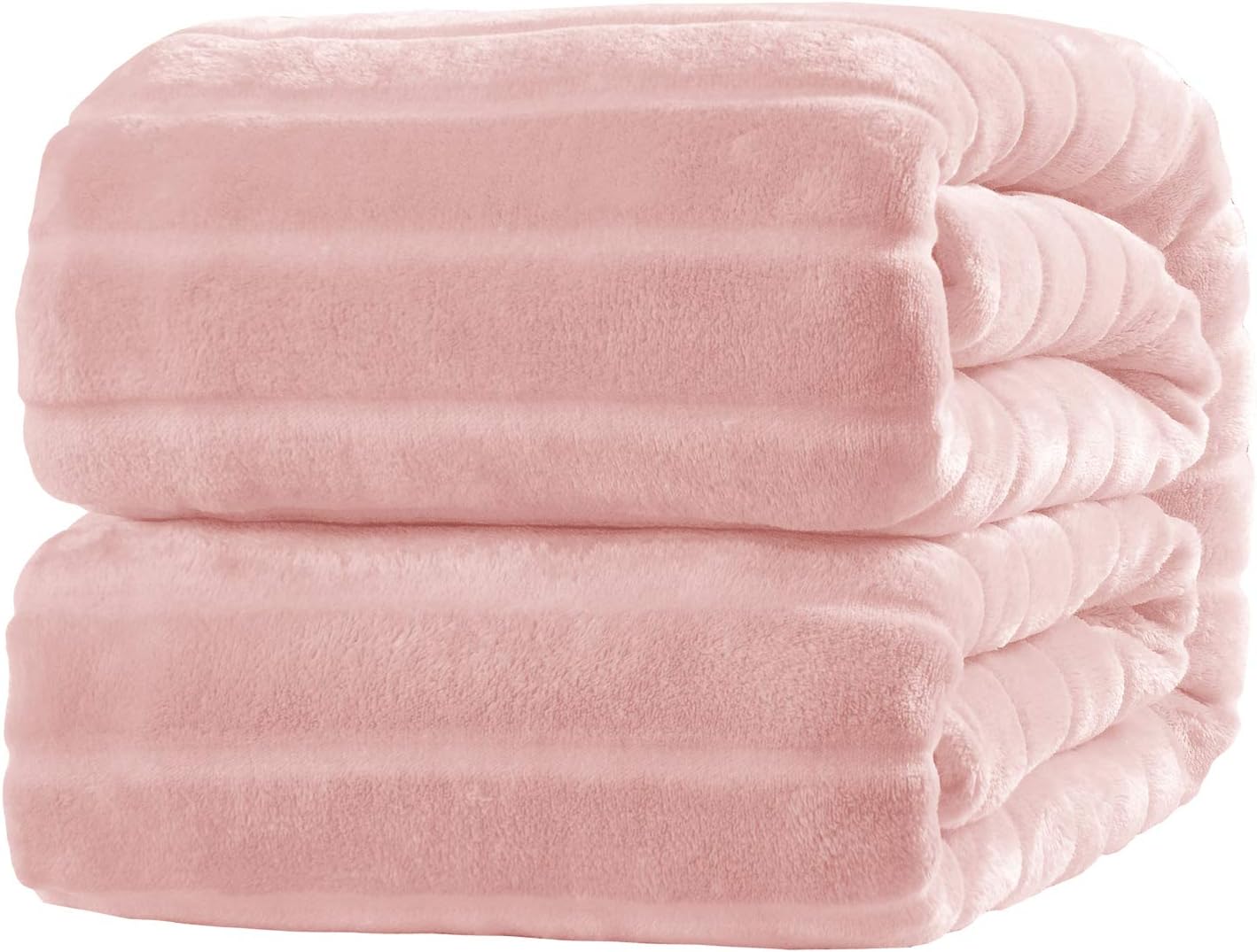 Bertte Throw Blanket Super Soft Cozy Warm Blanket 330 GSM Lightweight Luxury Fleece Blanket for Bed Couch- 50"x 60", Pink: Home & Kitchen